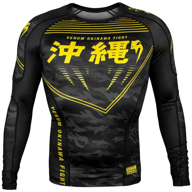 Rashguard Venum Okinawa 2.0 - Manches longues - Noir/Jaune
