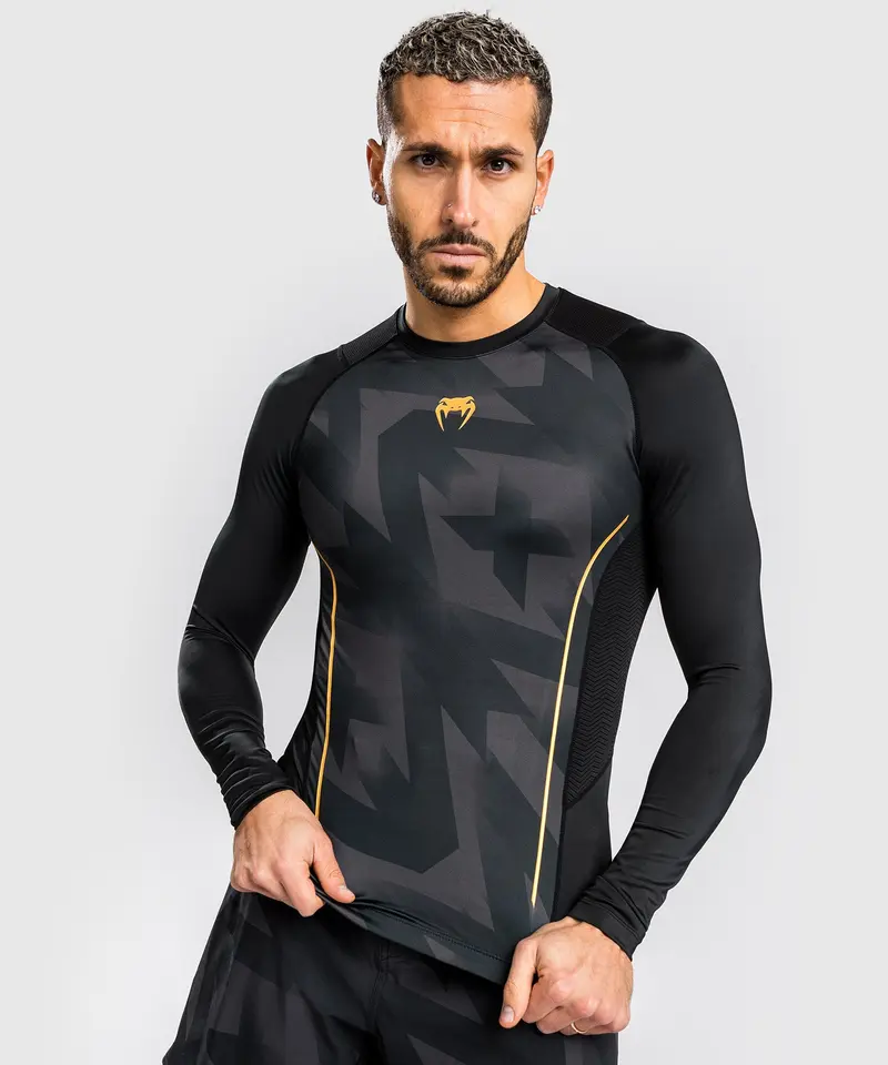 Rashguard Venum Razor - Manches Longues - Noir/Or