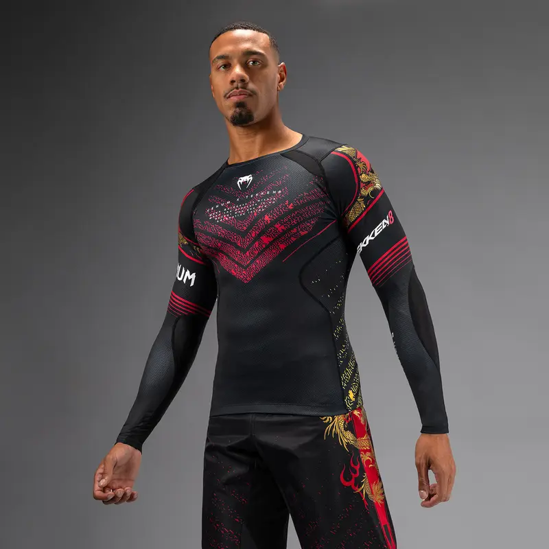 Rashguard Venum x TEKKEN 8 - Marshall Law - Noir/Rouge/Or