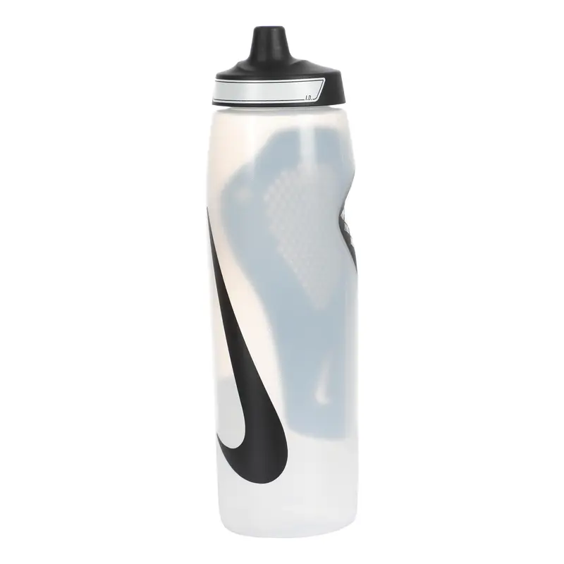 Refuel Grip 946ml Gourde-Transparent, Noir