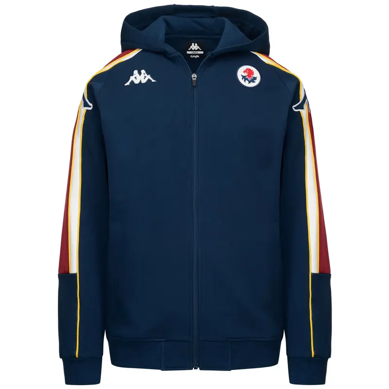 RELOADY GENOA - Fleece - Jacket - Man - Blue Dk-Red Dk-White-Yellow
