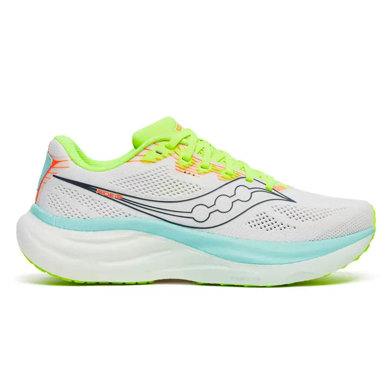 Ride 19 Chaussure de running sans stabilisateurs Femmes-blanc, turquoise