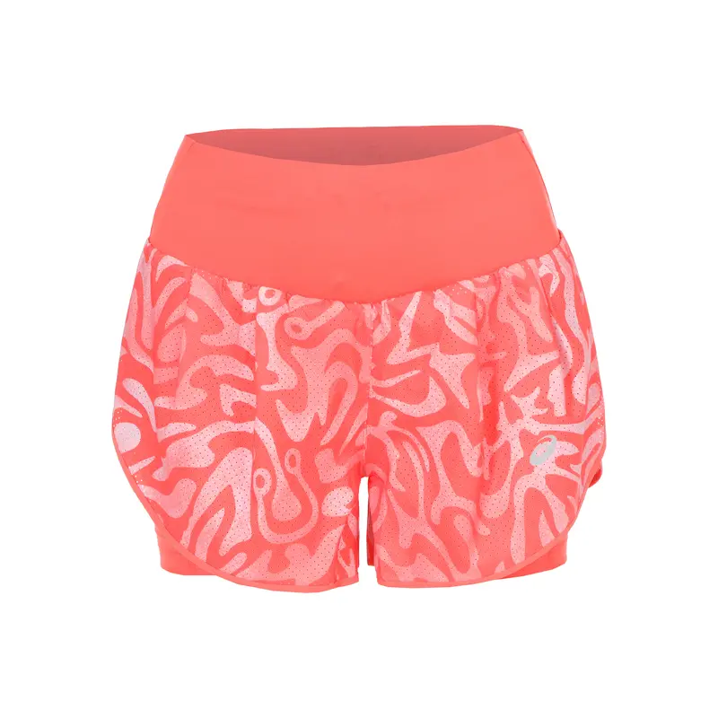 Road AOP 2in1 3.5in Short de running Femmes-orange