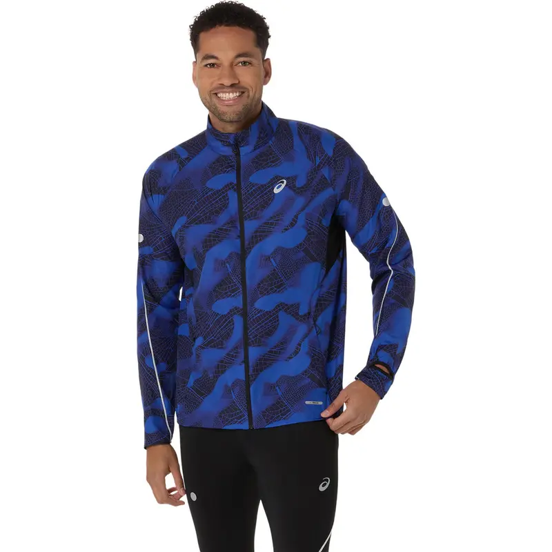 Road Lite-Show Packable Veste Running Hommes-Noir,Bleu Foncé