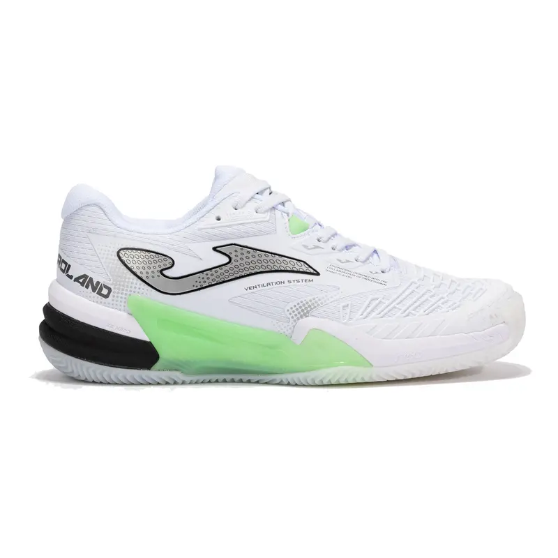 Roland Chaussure terre battue Hommes - blanc, mint