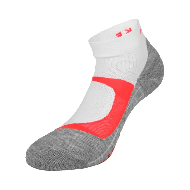 RU4 Chaussettes De Running Femmes-Blanc,Gris