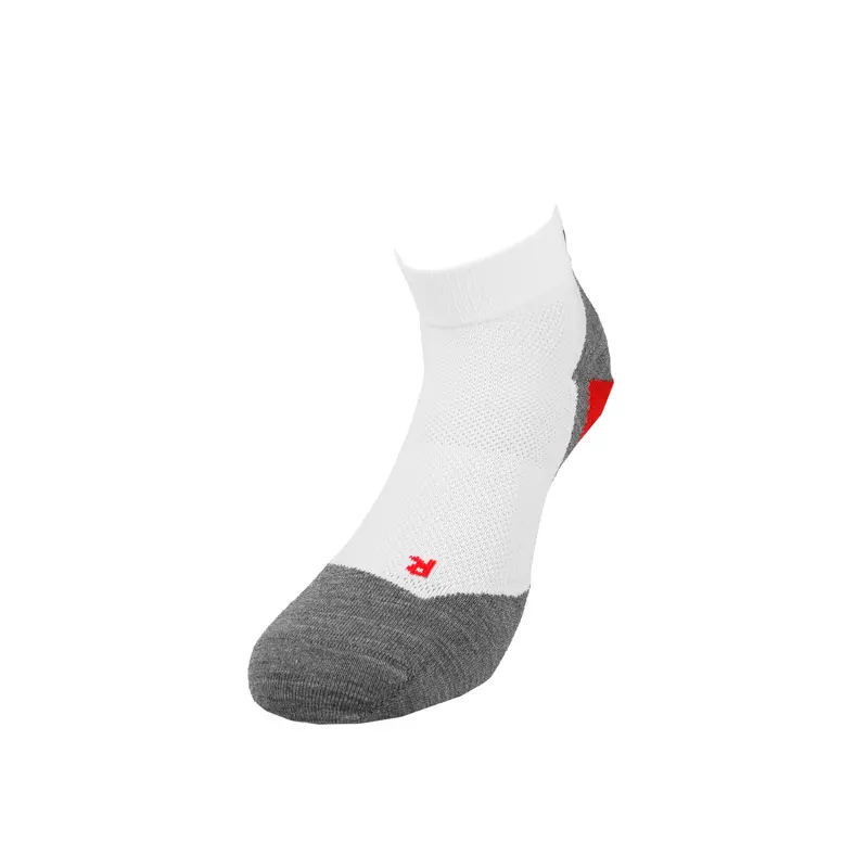 RU5 Race Short Chaussettes De Running Hommes-Blanc,Gris