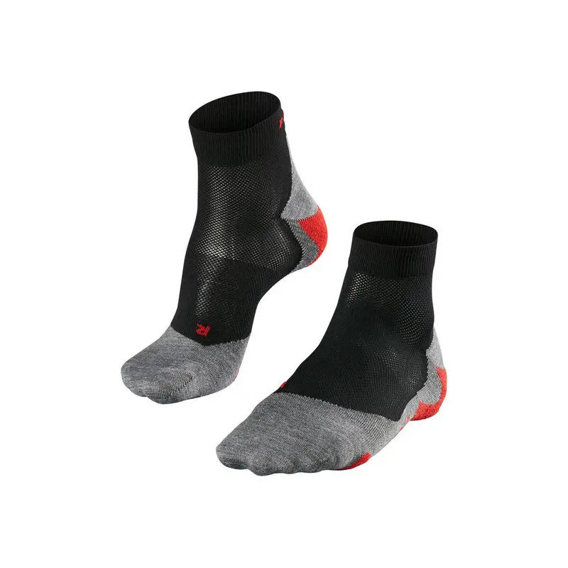 RU5 Race Short Chaussettes De Running Hommes-Noir,Gris Clair