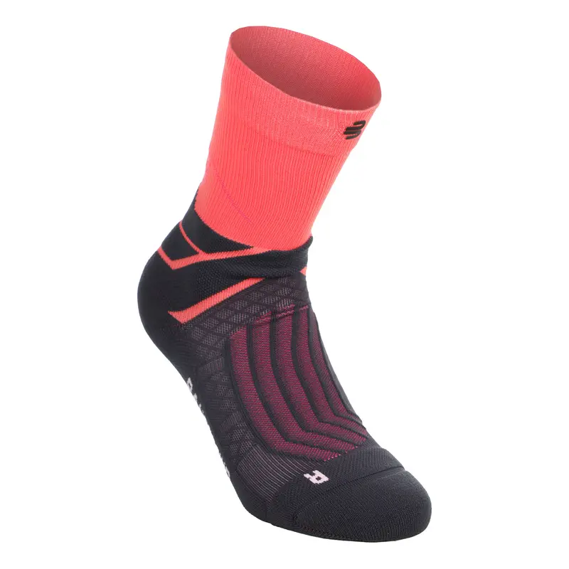 Run Performance Mid Cut  Chaussettes de running Femmes-corail