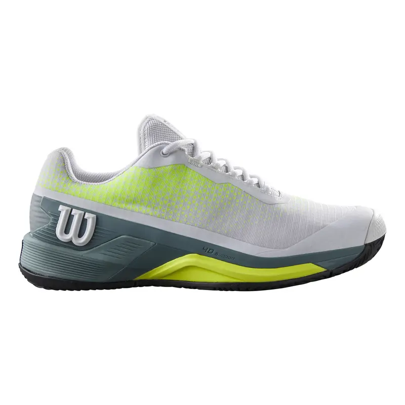 Rush Pro 4.0 Chaussure Terre Battue Hommes-Blanc,Gris