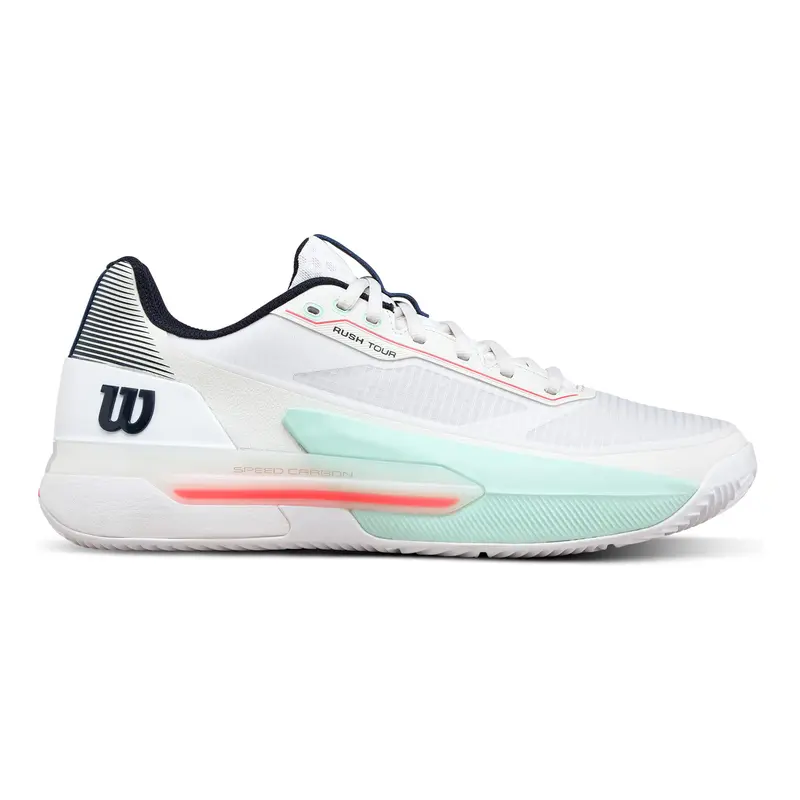 Rush Tour 5 Chaussure terre battue Hommes-blanc, turquoise