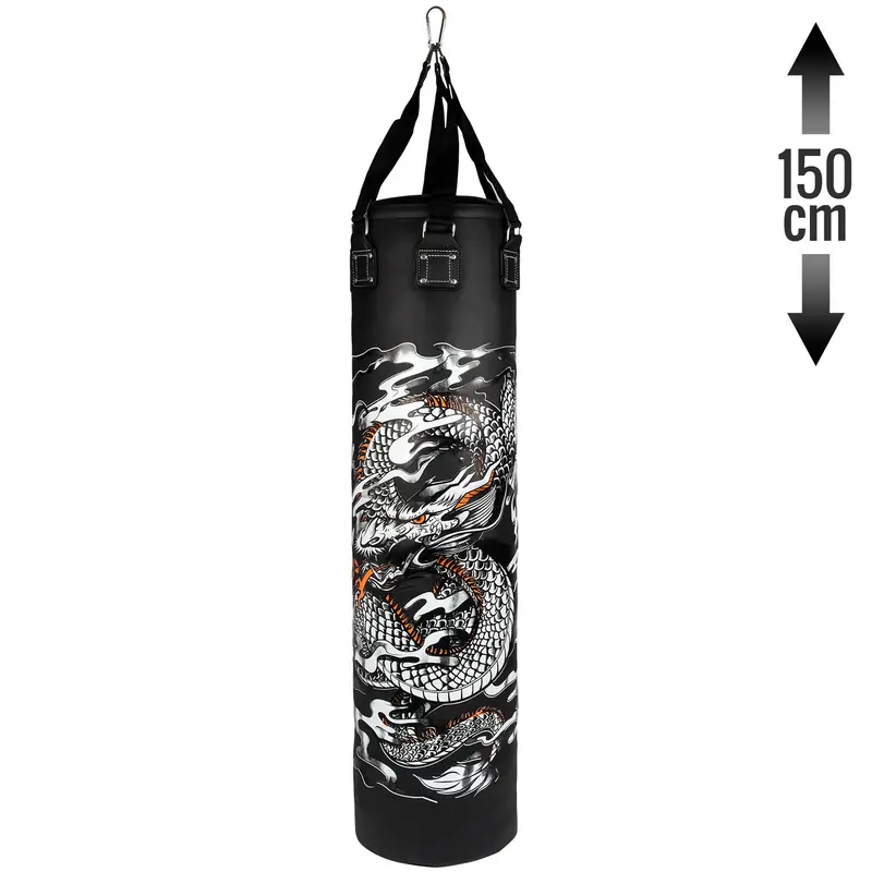 Sac de frappe Venum Dragon's Flight - Noir/Blanc - Plein - 150 cm