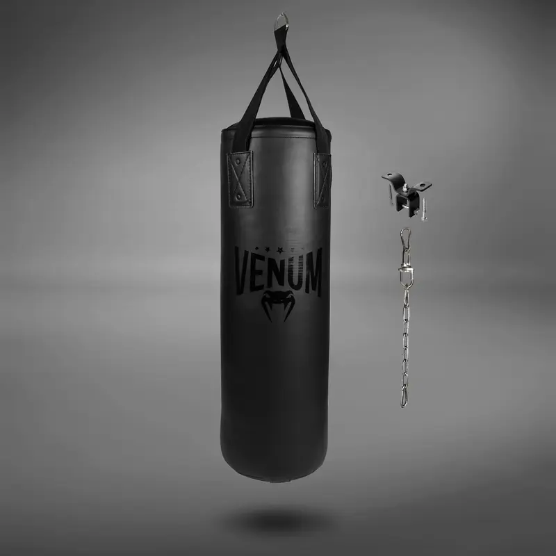 Sac de Frappe Venum Origins - Noir/Noir (fixation plafond incluse)