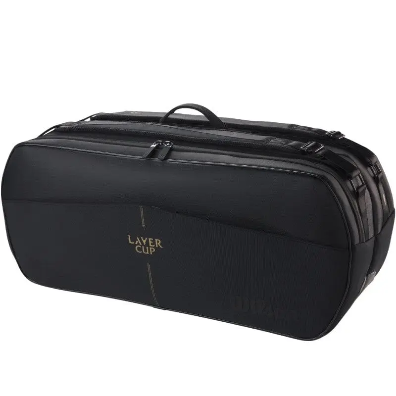 SAC THERMO WILSON RF TOURNAMENT LAVER CUP 9 RAQUETTES NOIR