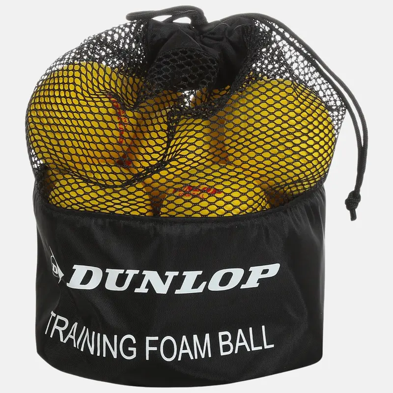 Sachet de 12 balles Dunlop Training en mousse
