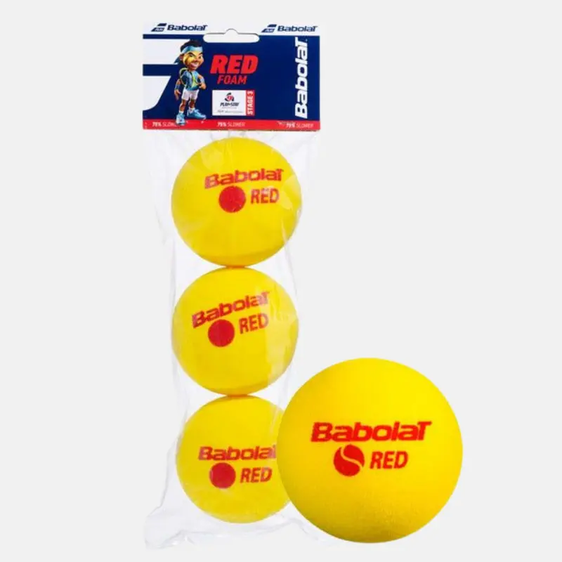 Sachet de 3 balles Babolat Red Foam