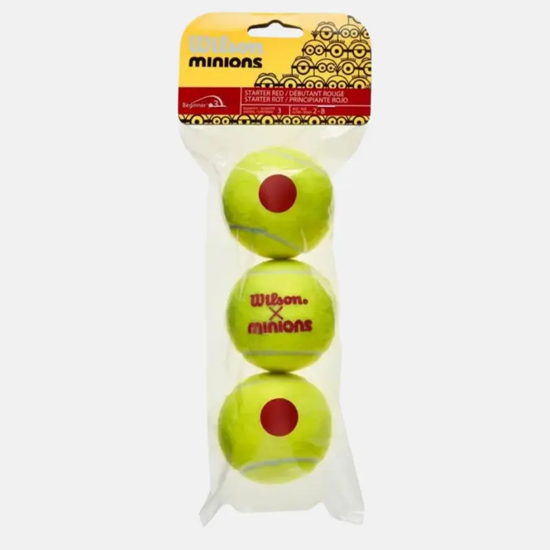 Sachet de 3 balles Wilson Minions Stage 3