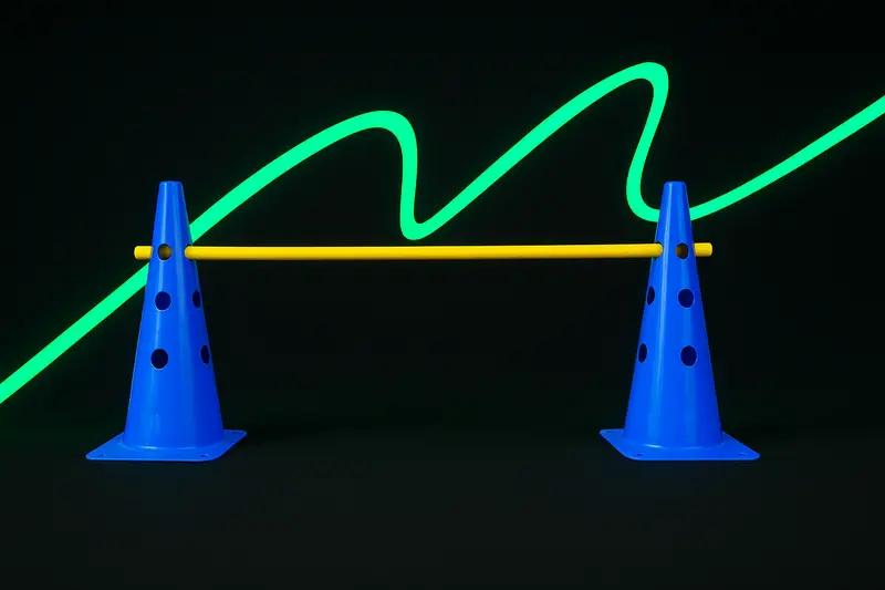 Set de 2 Cônes, Plots Multifonctions + Barre – Un outil modulable pour des séances dynamiques