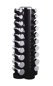 Set Haltères chrome 1 à 10 kg