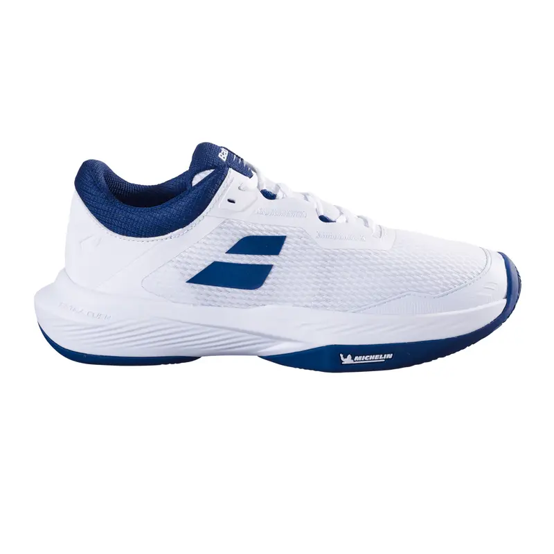 SFX 4 Chaussure Terre Battue Hommes-Blanc,Bleu Foncé