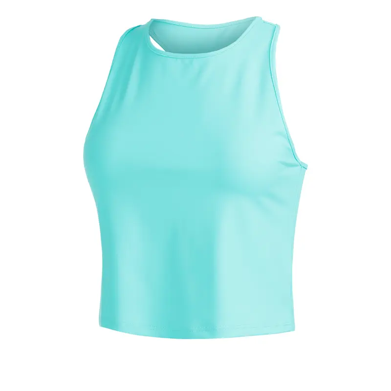Short Basic Débardeur Tank Top Femmes-Mint