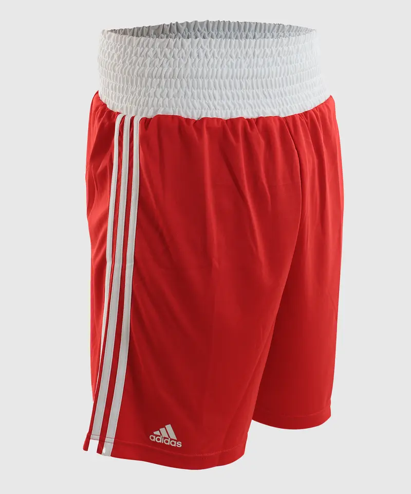 Short Boxe Anglaise Adidas - Rouge /Blanc