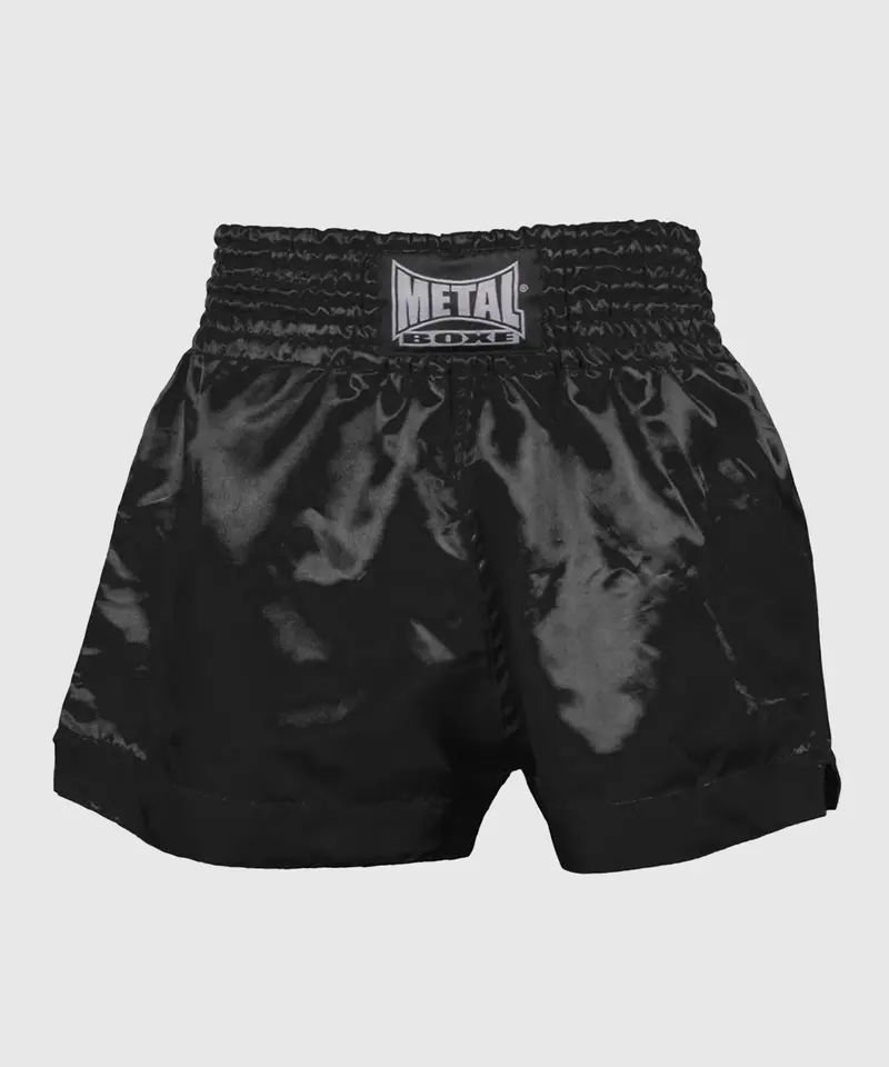 Short Boxe Thaï Metal Boxe - Noir