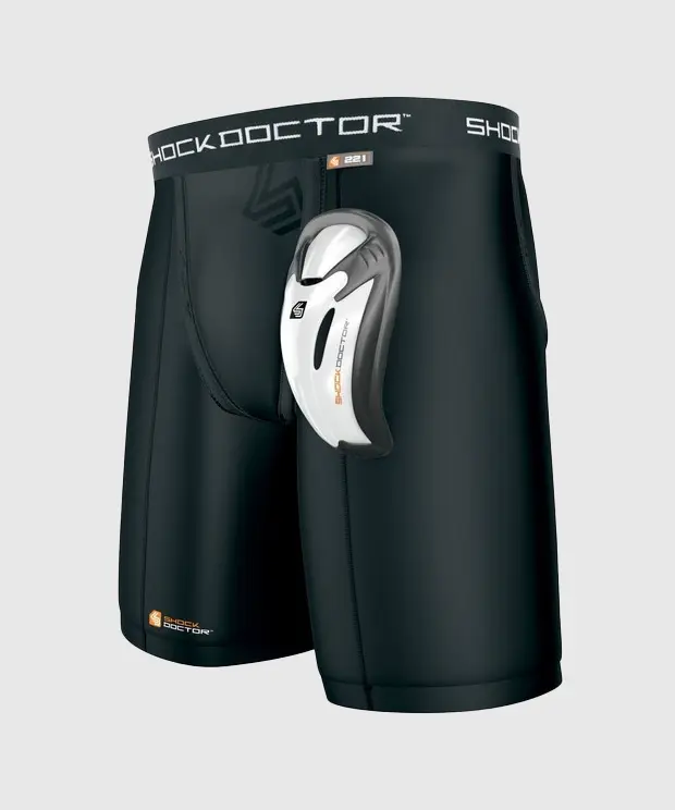 Short + coquille Shock Doctor "Bioflex" - Noir