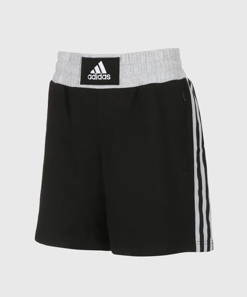 Short De Boxe Anglaise Adidas Boxwear Traditional - Noir/Gris