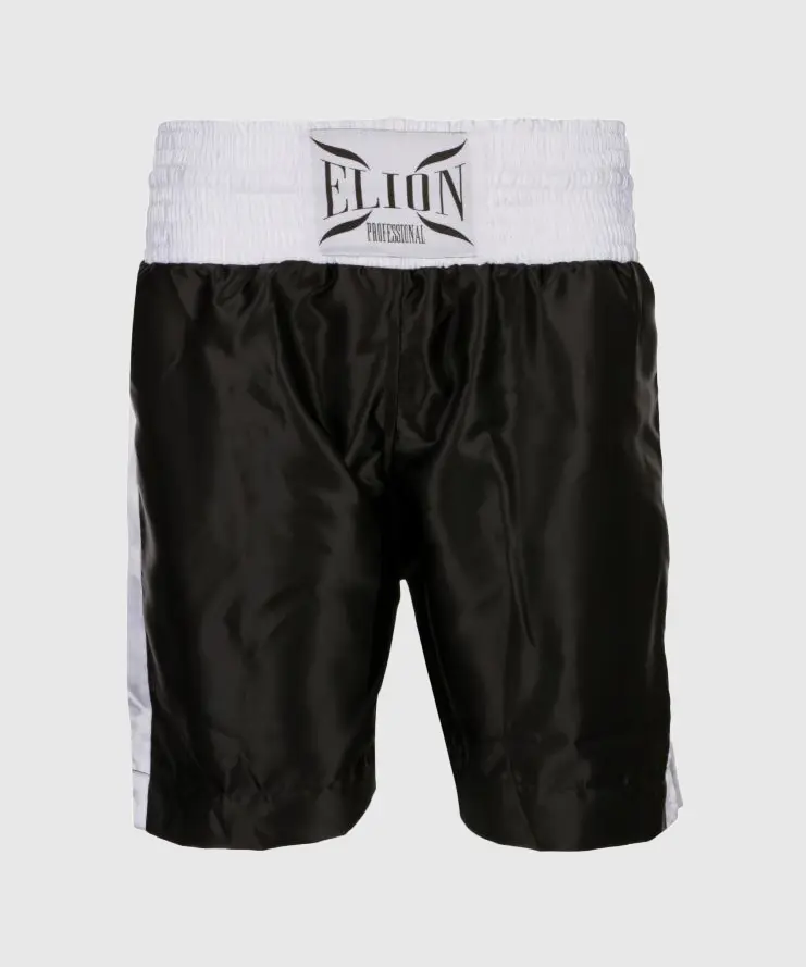 Short de boxe anglaise Elion - Noir/Blanc