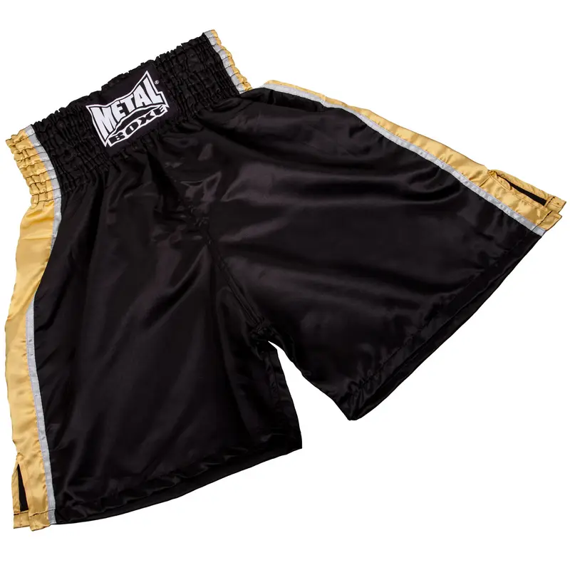Short de boxe anglaise Metal Boxe - Noir
