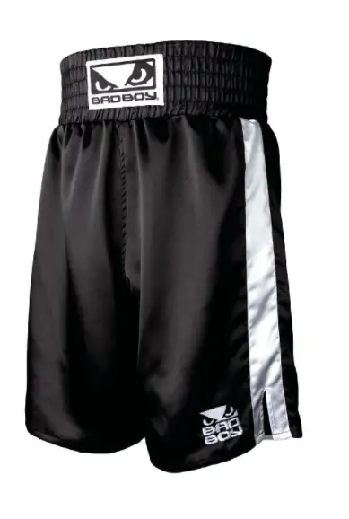 Short de Boxe Bad Boy - Noir/Blanc