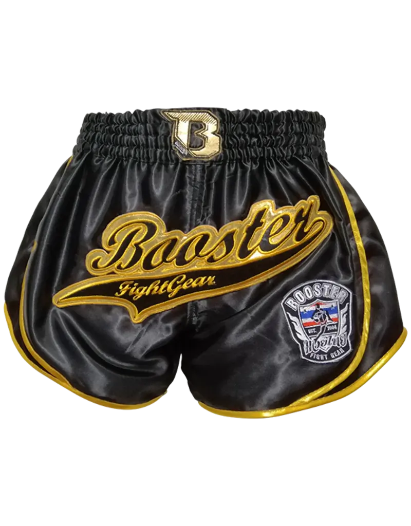 Short de Boxe Booster Retro Slugger 1 - Noir/Or