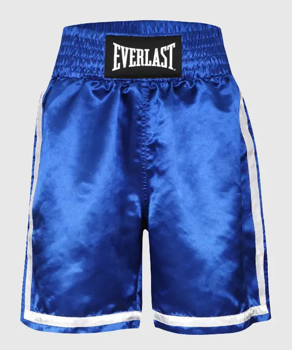Short de Boxe Everlast Competition - Bleu/Blanc