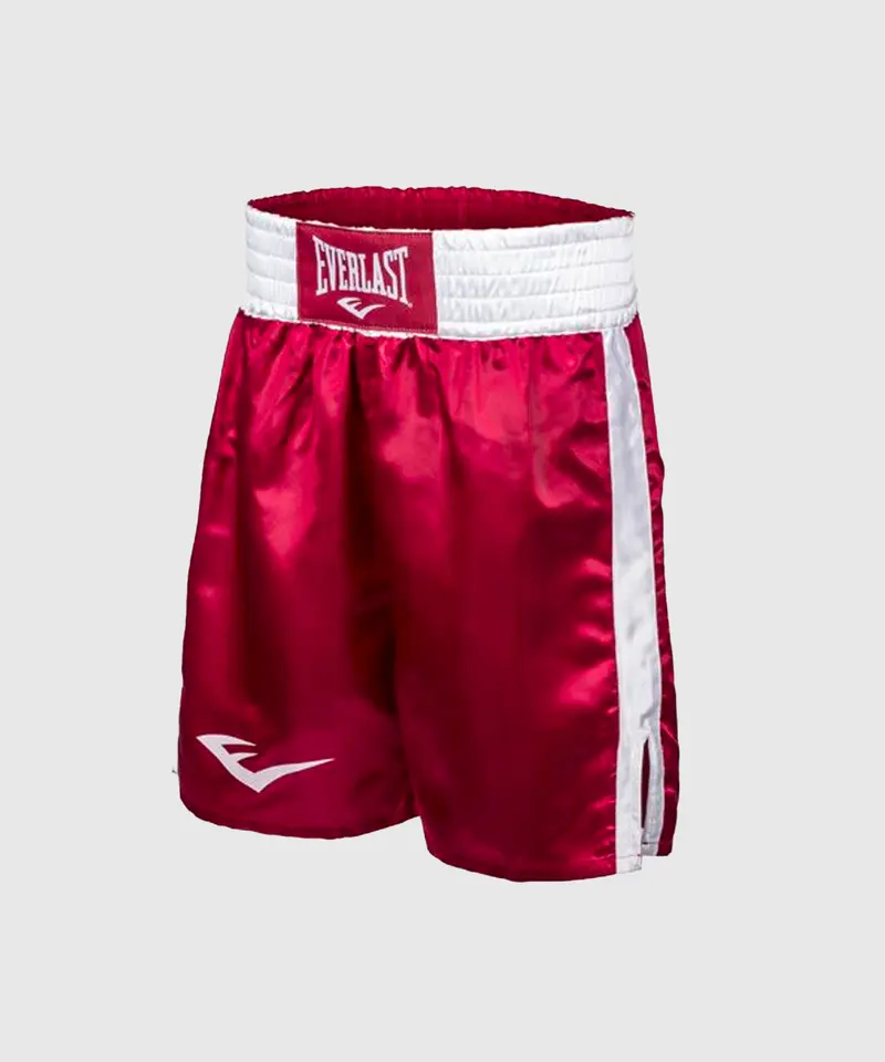 Short De Boxe Everlast - Rouge
