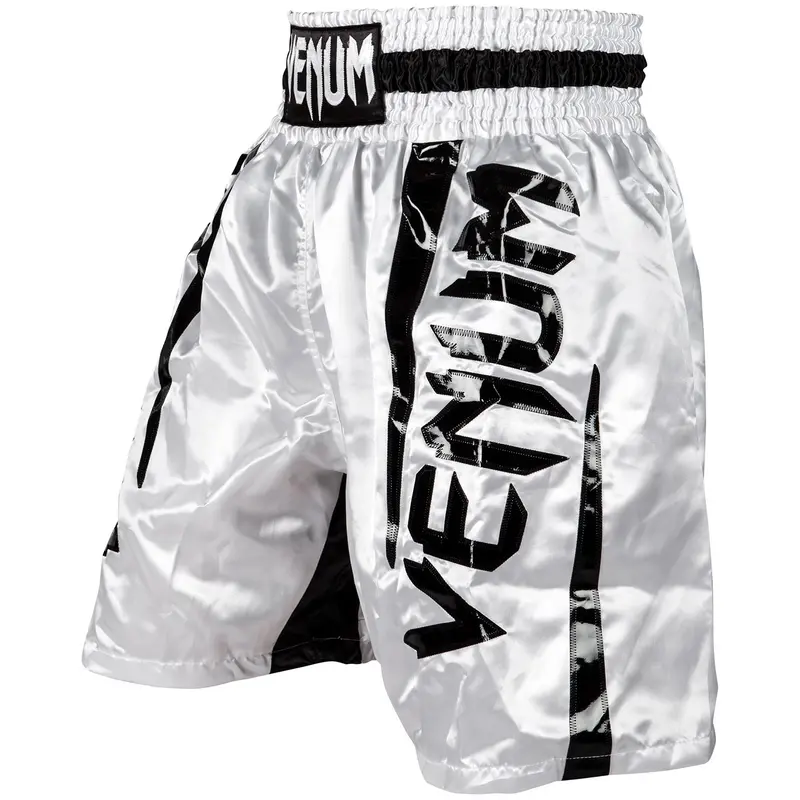Short de Boxe Venum Elite - Blanc/Noir