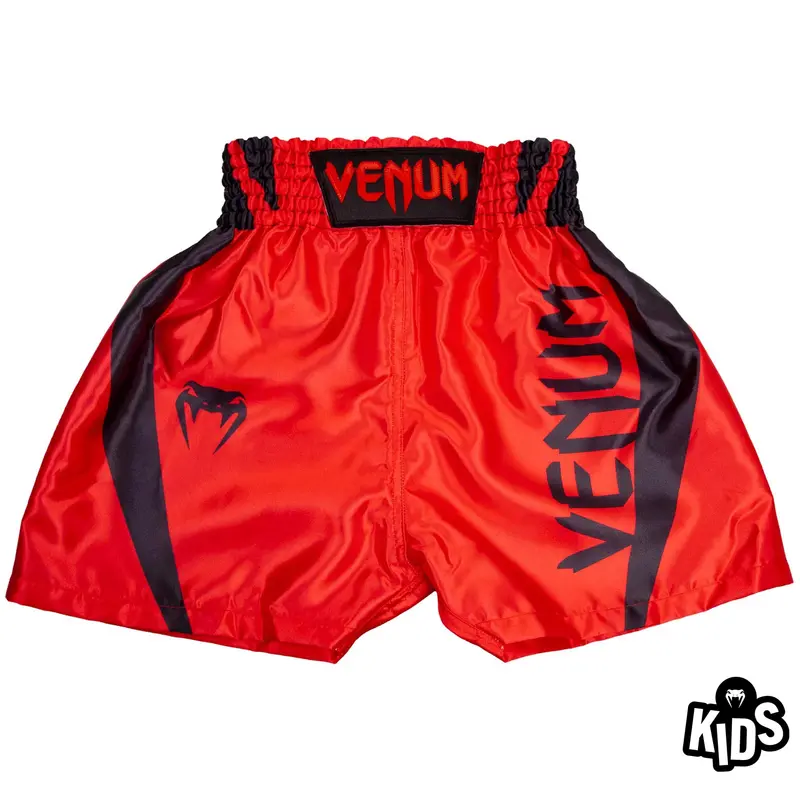 Short de boxe Venum Elite Kids - Rouge/Noir