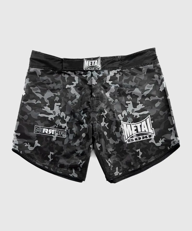 Short De Combat Metal Boxe Mirror - Noir/Camo