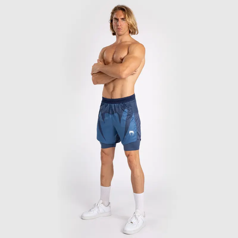 Short de Combat Pour Hommes Venum Attack - Bleu Marine