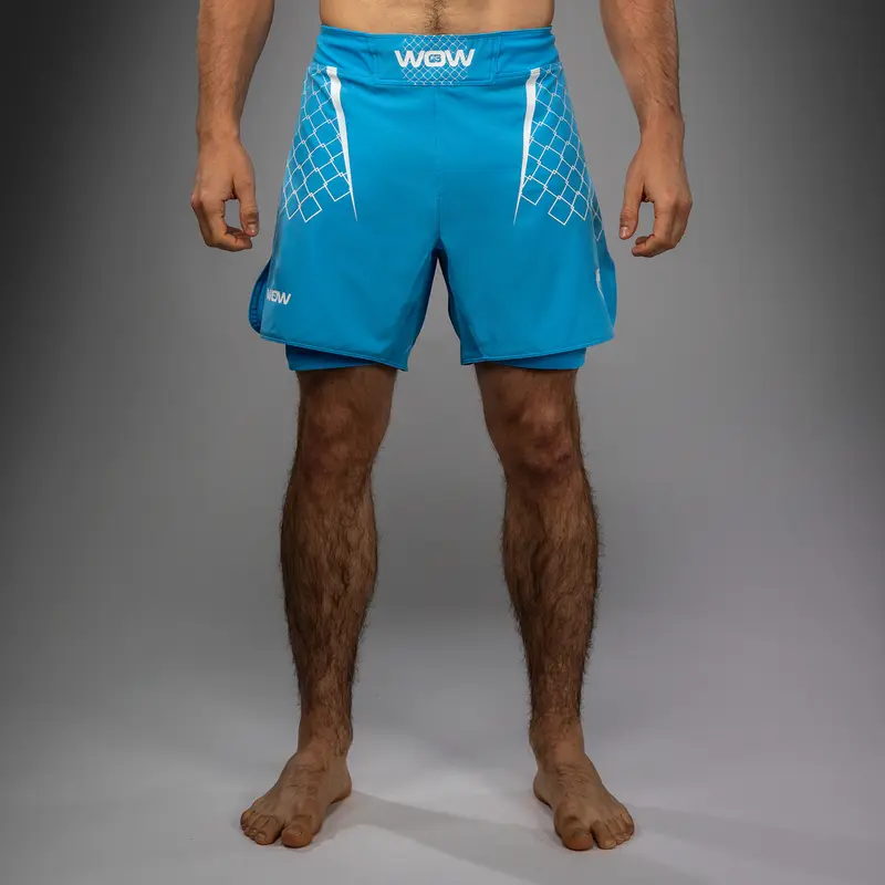 Short de Combat pour Hommes Venum x WOW FC - Bleu