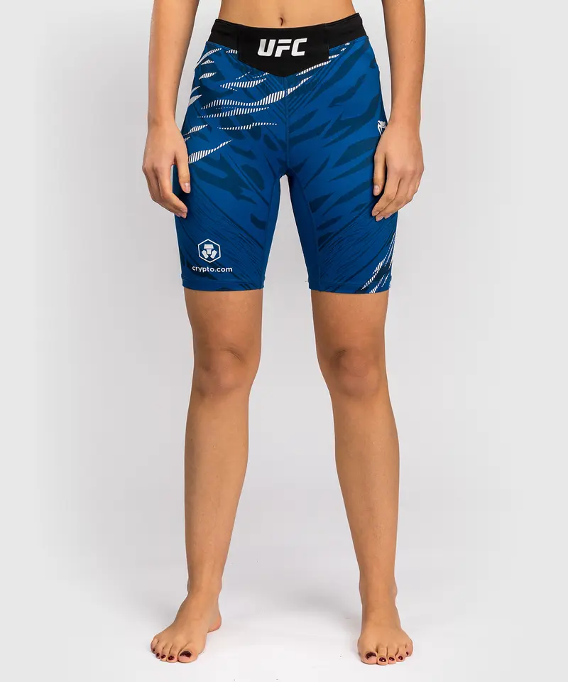 Short de compression pour Femmes UFC Fusion by Venum Authentic Fight Night - Coupe Longue - Bleu