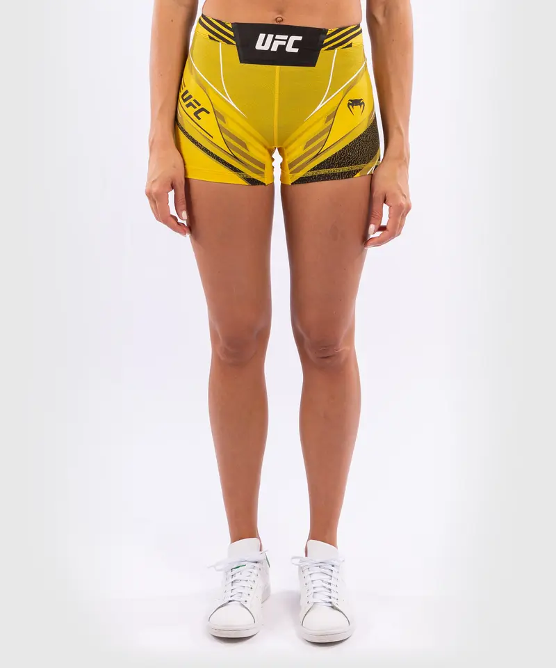 Short de compression pour Femmes UFC Venum Authentic Fight Night - Coupe Courte - Jaune