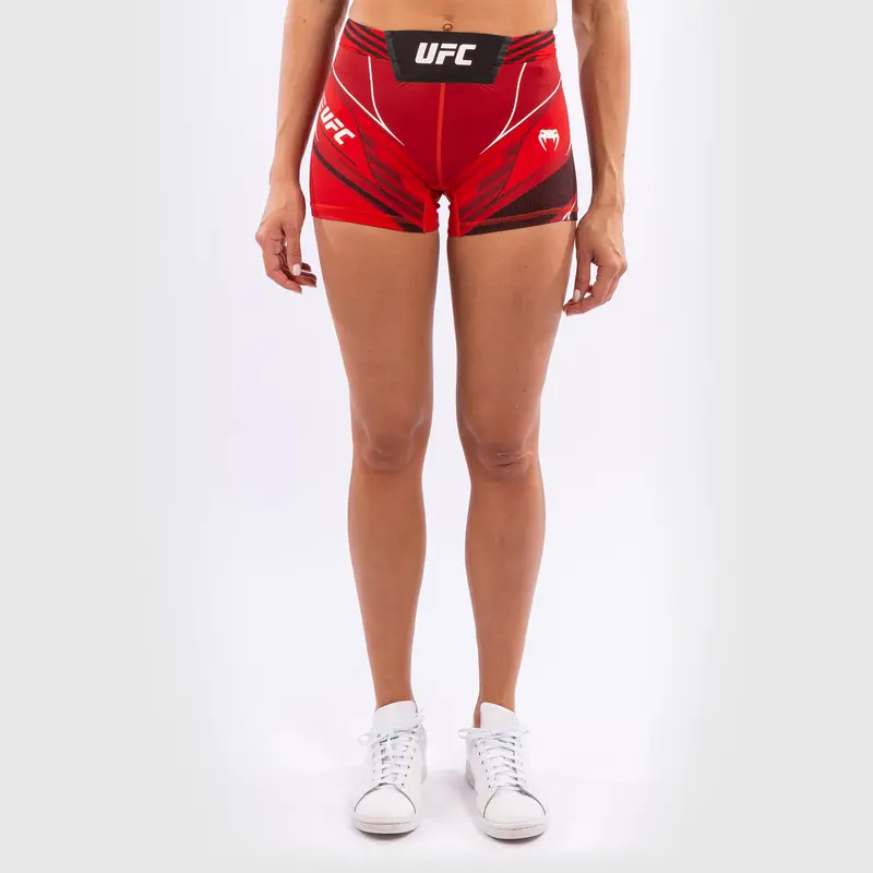 Short de compression pour Femmes UFC Venum Authentic Fight Night - Coupe Courte - Rouge