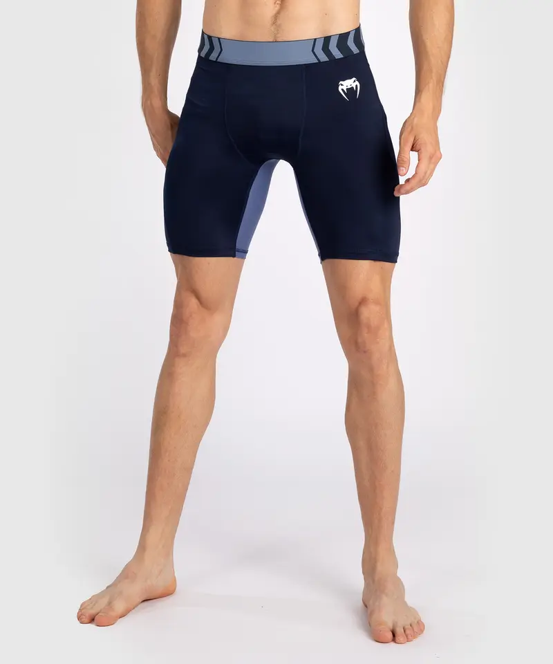 Short de compression pour Hommes Venum Tempest - Bleu Marine/Bleu