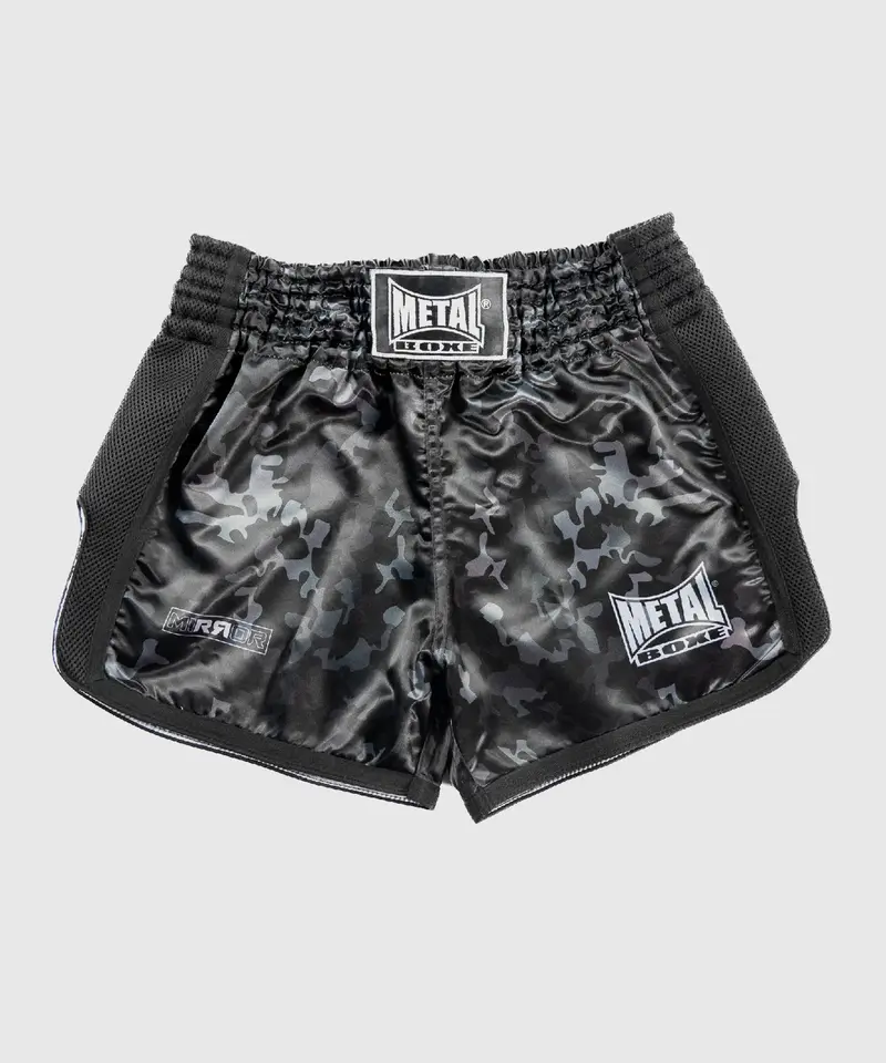Short De Muay Metal Boxe Mirror - Noir/Camo