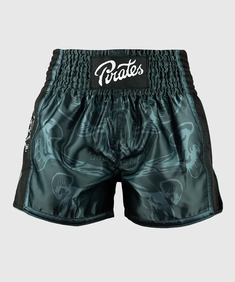 Short De Muay Pride Or Die Pirate V2 - Noir/Gris
