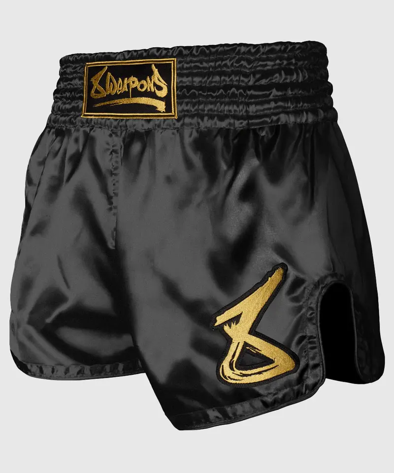 Short de Muay Thai 8 Weapons Strike - Noir/Or