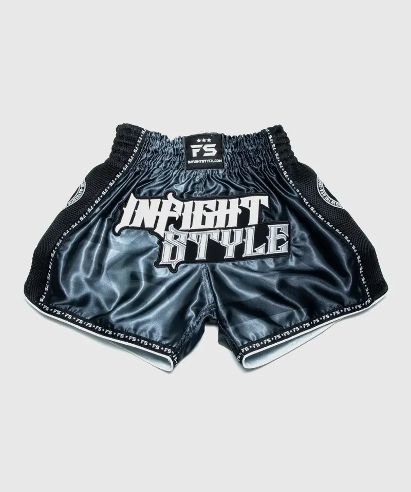 Short De Muay Thai Infightstyle ”Od” Retro - Noir