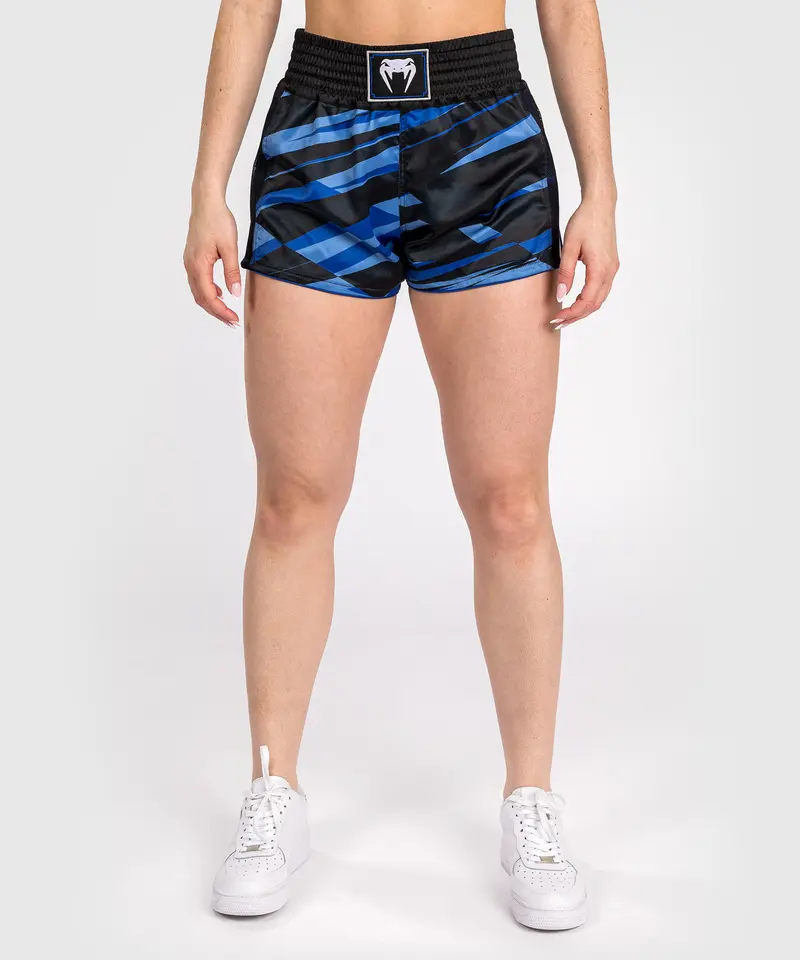 Short de Muay Thai pour Femmes Venum Abyss - Bleu Foncé