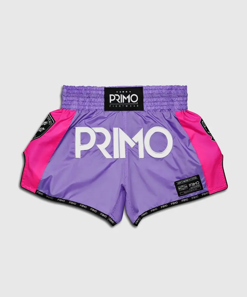 Short De Muay Thai Primo Super Nylon Series - Violet